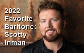 2022 Favorite Baritone of the Year, Scotty Inman (Triumphant Quartet)